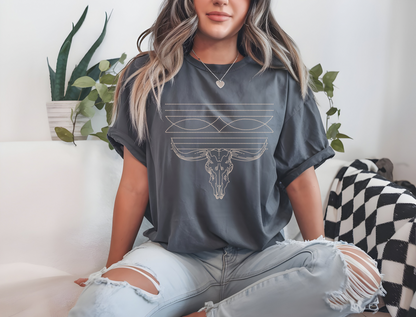 Boot Stitch skull graphic top